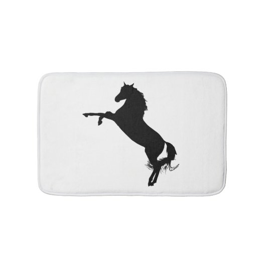 Tapis De Bain Silhouette de cheval arabe (Devant)