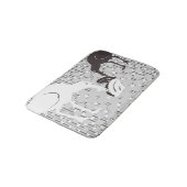 Tapis De Bain Silhouette de l'huître-Catcher - Mat de bain (Angle)
