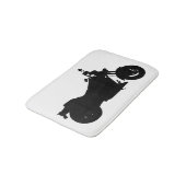 Tapis De Bain Silhouette de moto (Angle)