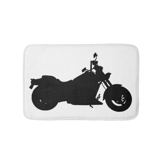 Tapis De Bain Silhouette de moto (Devant)