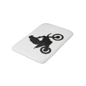 Tapis De Bain Silhouette de motocross (Angle)