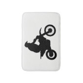 Tapis De Bain Silhouette de motocross (Devant (Vertical))