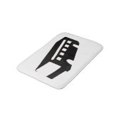 Tapis De Bain Silhouette du bus (Angle)