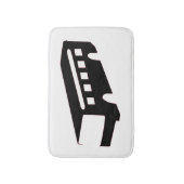 Tapis De Bain Silhouette du bus (Devant (Vertical))
