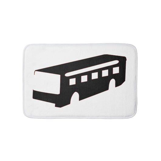 Tapis De Bain Silhouette du bus (Devant)