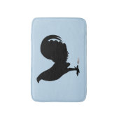 Tapis De Bain Silhouette du coq Gamecock (Devant (Vertical))
