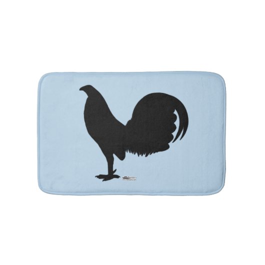 Tapis De Bain Silhouette du coq Gamecock (Devant)