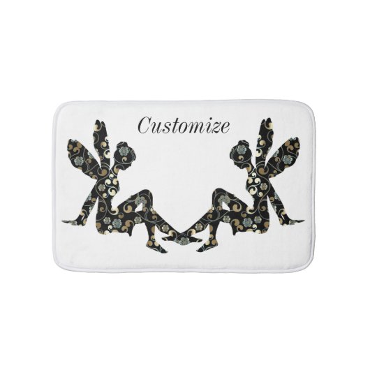 Tapis De Bain Silhouette fée Thunder_Cove (Devant)