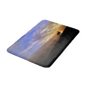 Tapis De Bain Silhouette Horloge dans Sunrise Bathmat (Angle)