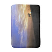 Tapis De Bain Silhouette Horloge dans Sunrise Bathmat (Devant (Vertical))