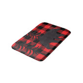 Tapis De Bain Silhouette rouge à oreille noire (Angle)