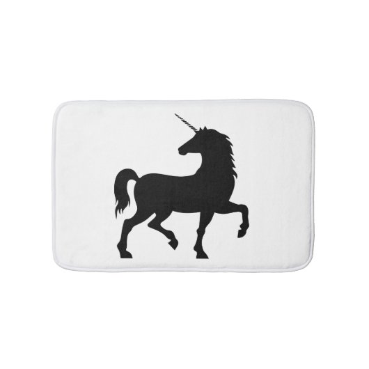 Tapis De Bain Silhouette Unicorne (Devant)
