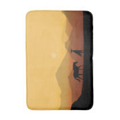 Tapis De Bain Silhouettes dans le désert (Devant (Vertical))