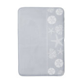 Tapis De Bain Silhouettes de vie marine (gris côtier) (Devant (Vertical))