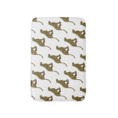 Tapis De Bain Siloette léopard Brown et jaune (Devant (Vertical))