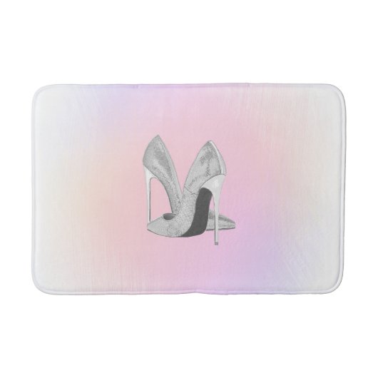 Tapis De Bain Silver Heels Pastels (Devant)