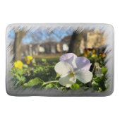 Tapis De Bain Silver white pansy (Devant)