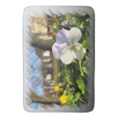 Tapis De Bain Silver white pansy (devant Vertical)