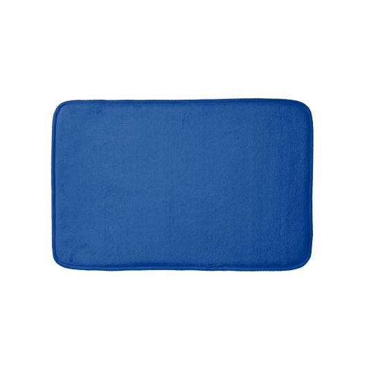 Tapis De Bain Simple bleu profond uni élégant moderne (Devant)