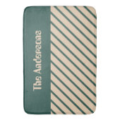 Tapis De Bain Simple et moderne Grilles de croix beige vert (devant Vertical)