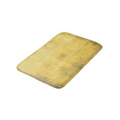 Tapis De Bain Simple gris jaune Abstrait Votre nom (Angle)