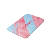 Tapis De Bain simple initial letter mongram add your name red b (Angle)