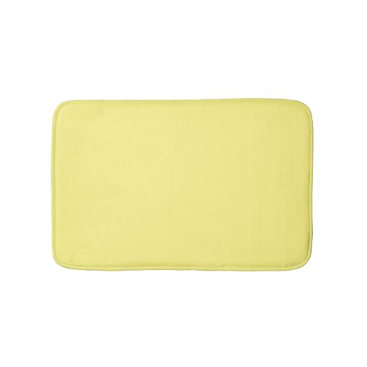 Tapis De Bain Simple jaune clair élégant moderne (Devant)