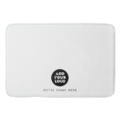 Tapis De Bain Simple Logo Hotel Restaurant Name White (Devant)