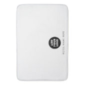 Tapis De Bain Simple Logo Hotel Restaurant Name White (devant Vertical)