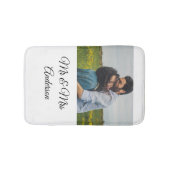 Tapis De Bain Simple minimum m et mrs ajouter votre nom photo we (Devant)
