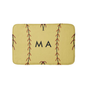Tapis De Bain Simple monogramme ajouter votre nom lettre man min