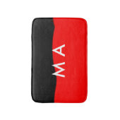Tapis De Bain Simple monogramme ajouter votre nom lettre man min (Devant (Vertical))