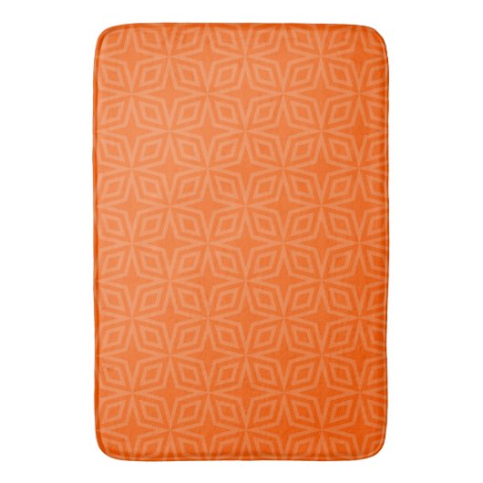 Tapis De Bain Simple orange chaud (devant Vertical)