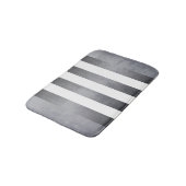 Tapis De Bain Simple rustique gris Abstrait rayé (Angle)