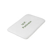 Tapis De Bain Simple vert minimal ajouter votre nom de texte pho (Angle)