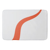 Tapis De Bain Simple Waves 3 - Orange et blanc (Devant)