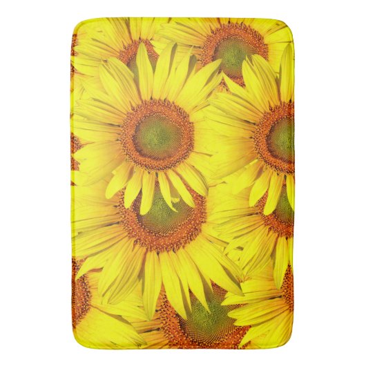 Tapis De Bain Simplement tournesols (devant Vertical)