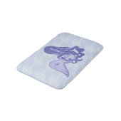 Tapis De Bain Sirène assise bleue (Angle)