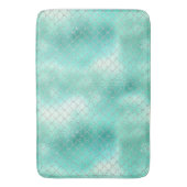 Tapis De Bain Sirène de menthe d'argent (devant Vertical)