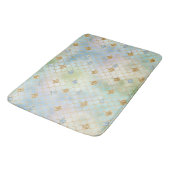 Tapis De Bain Sirène de Parties scintillant d'or Aqua Blue Mint (Angle)