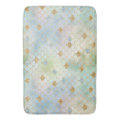 Tapis De Bain Sirène de Parties scintillant d'or Aqua Blue Mint (devant Vertical)