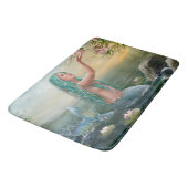 Tapis De Bain sirène d'une chevelure verte (Angle)