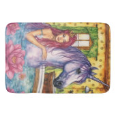 Tapis De Bain Sirène et imaginaire de bain Unicorn (Devant)