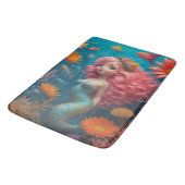 Tapis De Bain Sirène mignonne rose (Angle)
