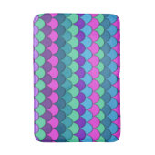 Tapis De Bain Sirène multicolore colorée (Devant (Vertical))