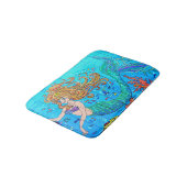 Tapis De Bain sirène rousse sous-marine (Angle)