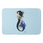 Tapis De Bain Sirène tribale bleue (Devant)