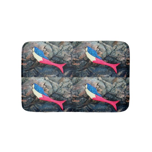 Tapis De Bain sirènes à queue rousse (Devant)