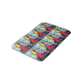 Tapis De Bain sirènes blondes à queue rouge (Angle)