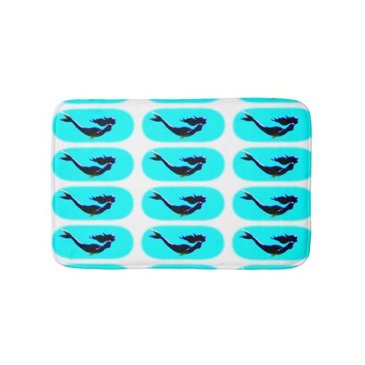 Tapis De Bain sirènes sous-marines nager (Devant)